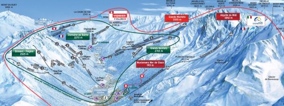 Chamonix Piste Map