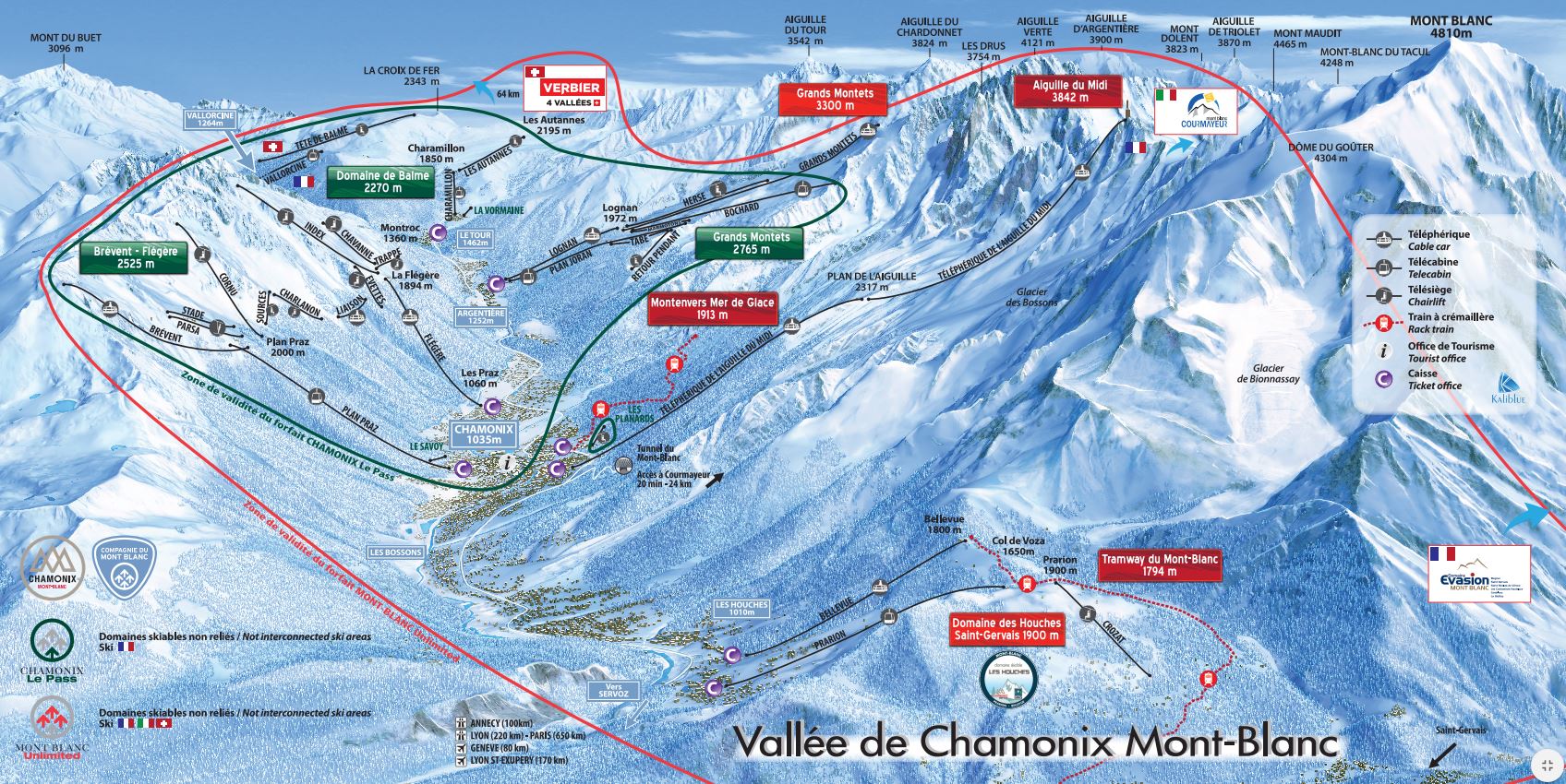 Chamonix Ski Passes with Compagnie du Mont Blanc